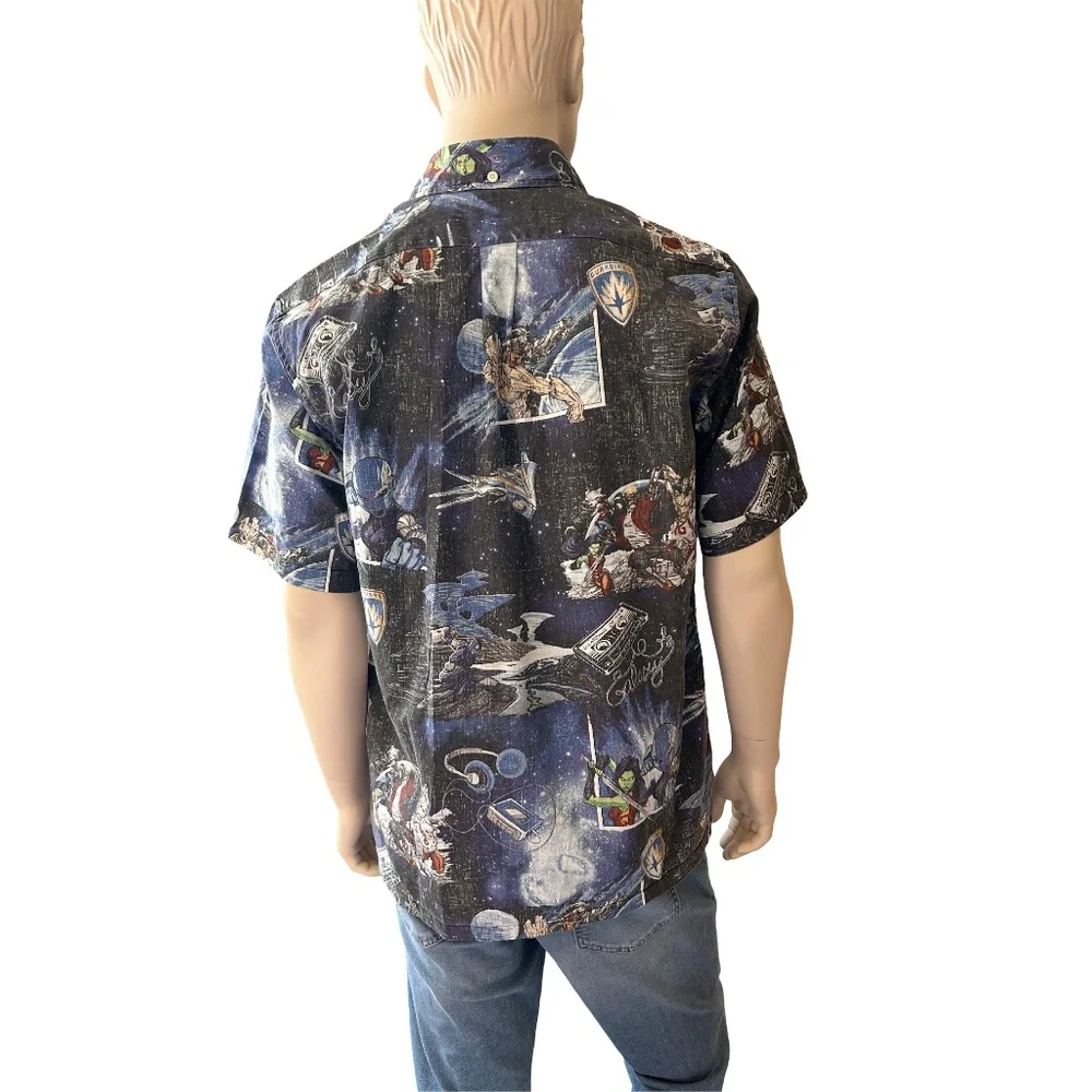 Reyn Spooner Hawaii Shirt Tiki Marvel Comics Guardians of the Galaxy Hawaiian - Picture 4 of 13